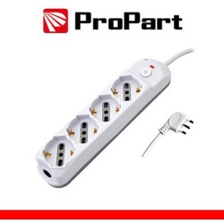 Multipresa 4pos bipasso/schuko + interrutt nuovo modello spina 16A