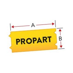 Black on Yellow Com BMP21LAB Plus-9.5mmx6.4mM21-375-595-YL