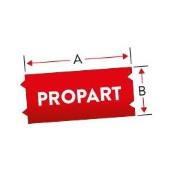 White on Red Com BMP21LAB Plus-12.7mmx6.4mM21-500-595-RD