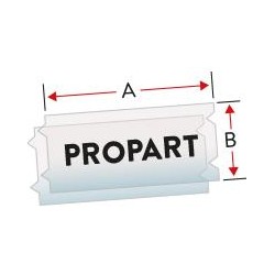 Black on Clear Com BMP21LAB Plus-19.1mmx6.4mM21-750-430-CL