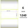White 102x51mm, 1240 Et/Rotolo Z-2000D 4x2x 1 Core,circonferenza 106mm