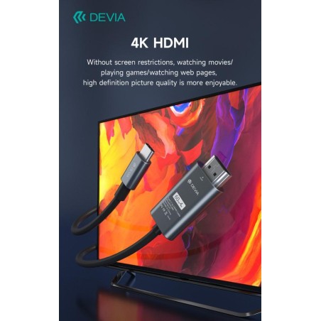 Adattatore da Tipo-C ad HDMI per trasmissione da smartphone a monitor