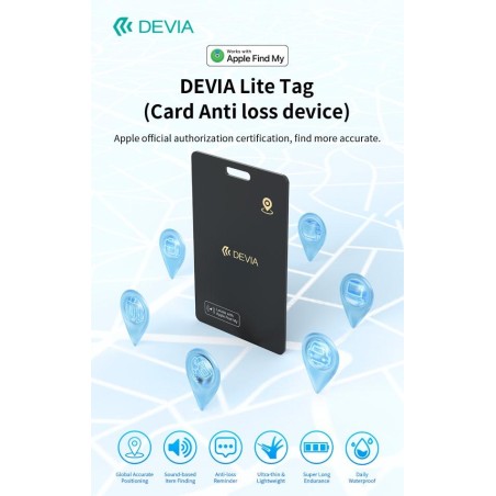 Dispositivo anti smarrimento DEVIA G2304 carica wireless Lite Tag Card Per Apple