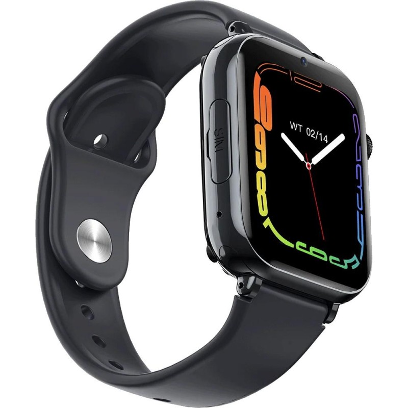 Smartwatch FW59 4G con slot per SIM pulsante SOS Nero