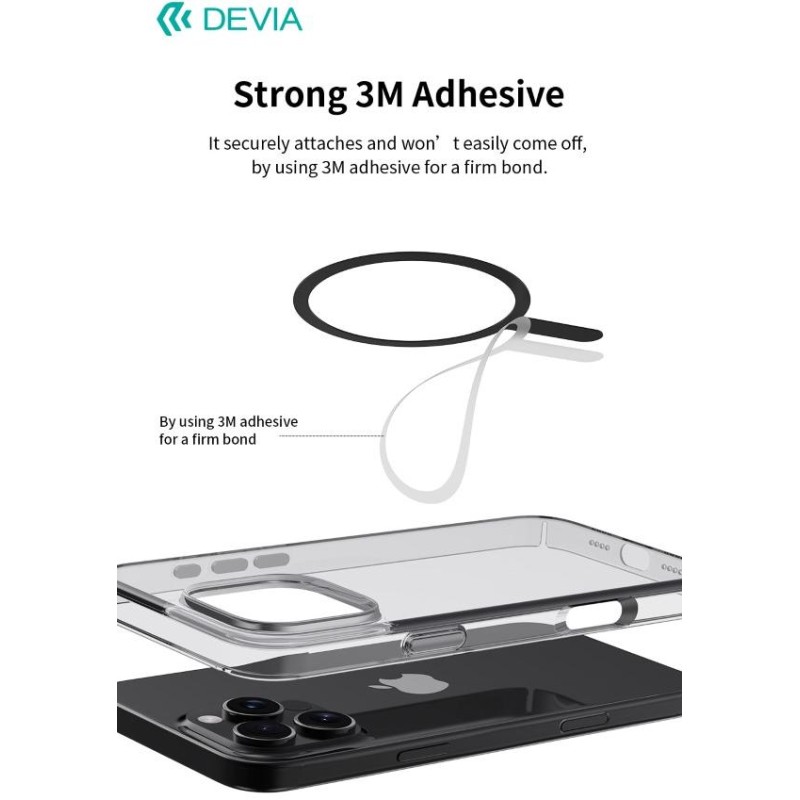 Adesivi Magnetici universali per magsafe su cover 2pz Bianco e Nero