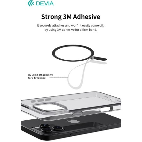 Adesivi Magnetici universali per magsafe su cover 2pz Bianco e Nero