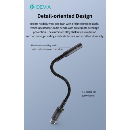 Adattatore Audio iPure da Tipo-C a presa Jack 3,5mm