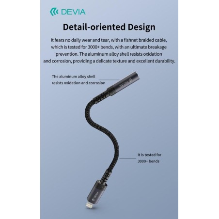 Adattatore Audio iPure da Lightning a presa Jack 3,5mm